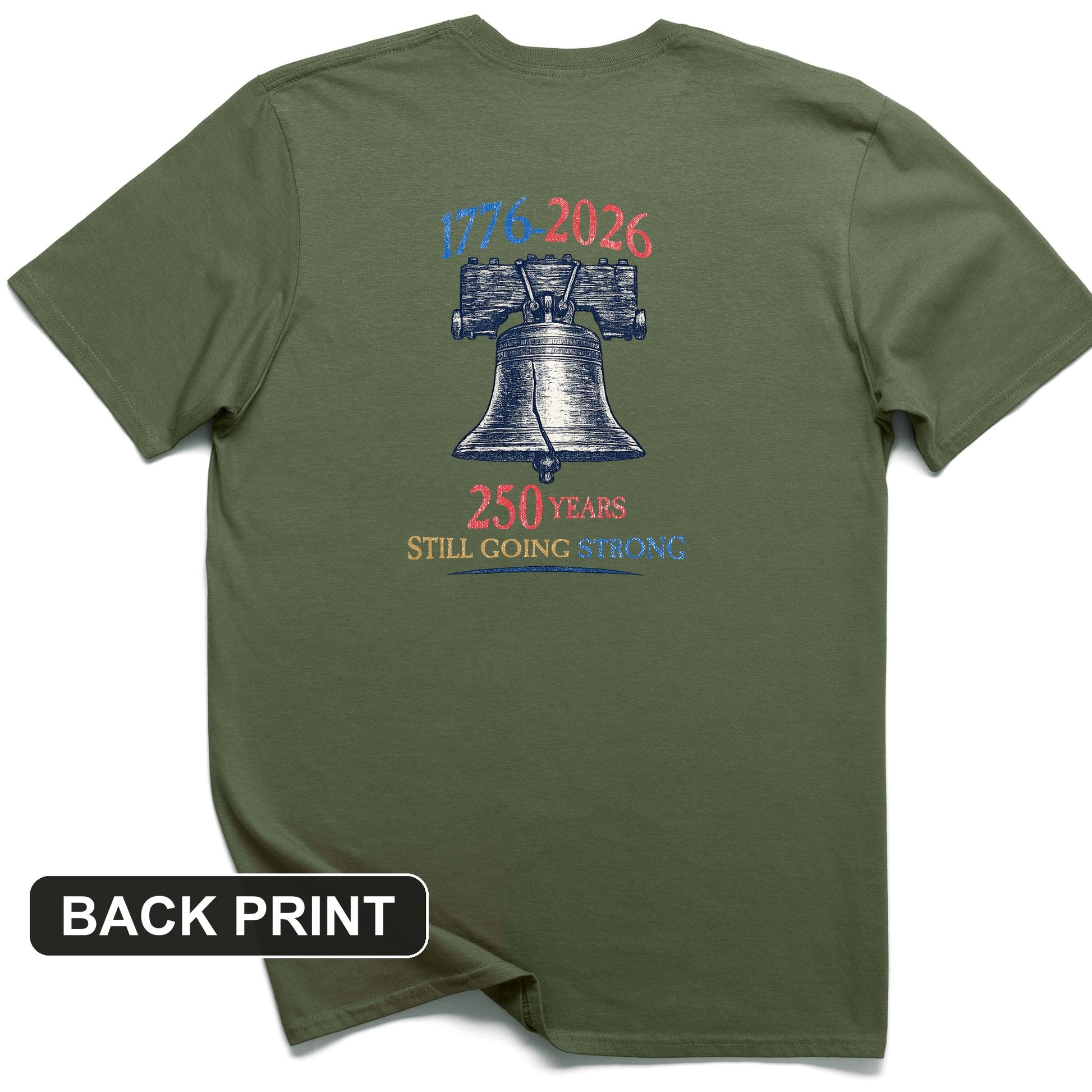 Liberty Bell 250th Back Print T-Shirt