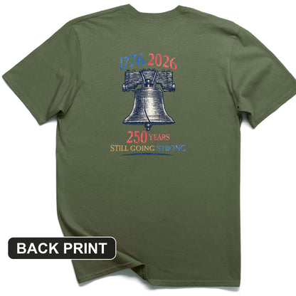 Liberty Bell 250th Back Print T-Shirt