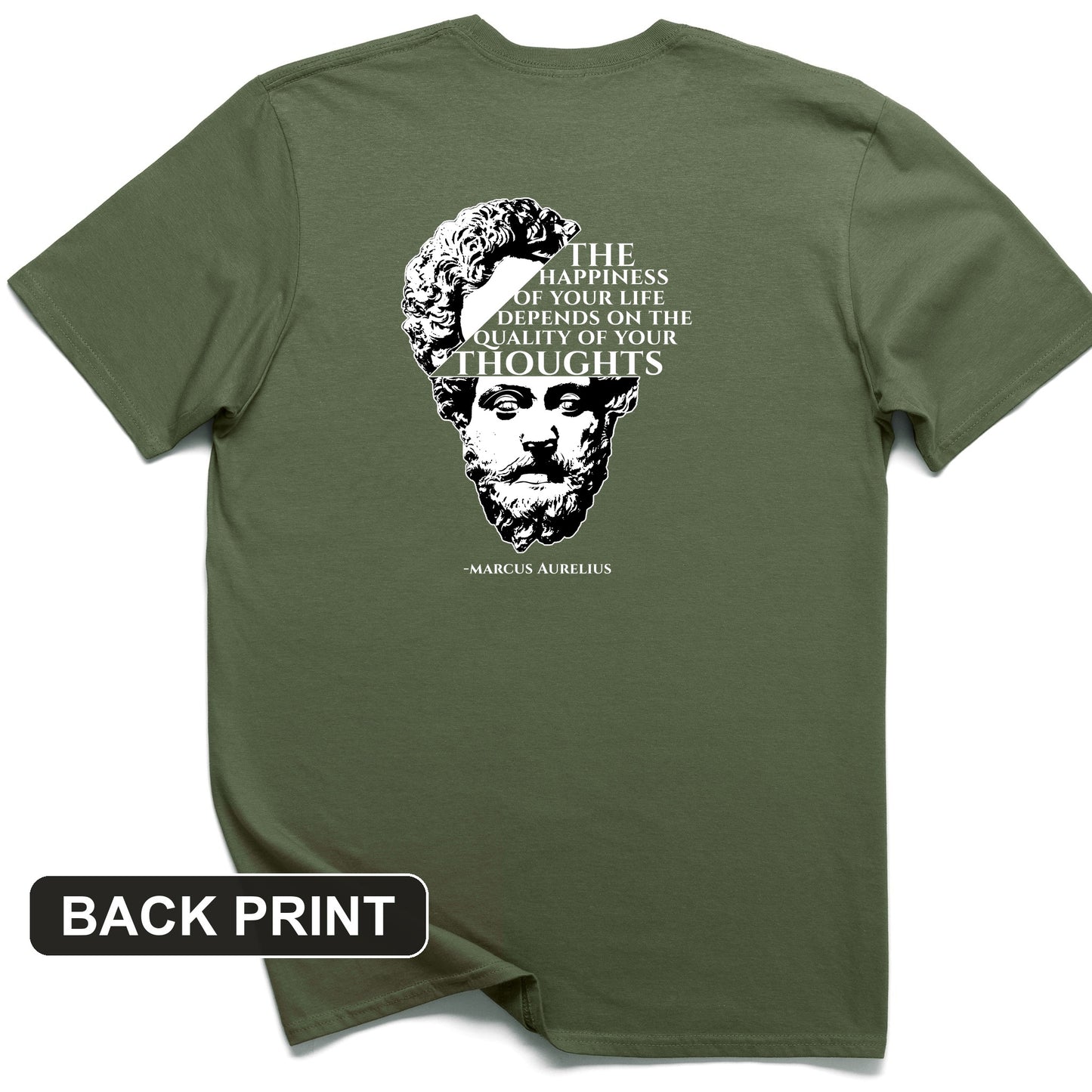 Marcus Aurelius Back Print T-Shirt