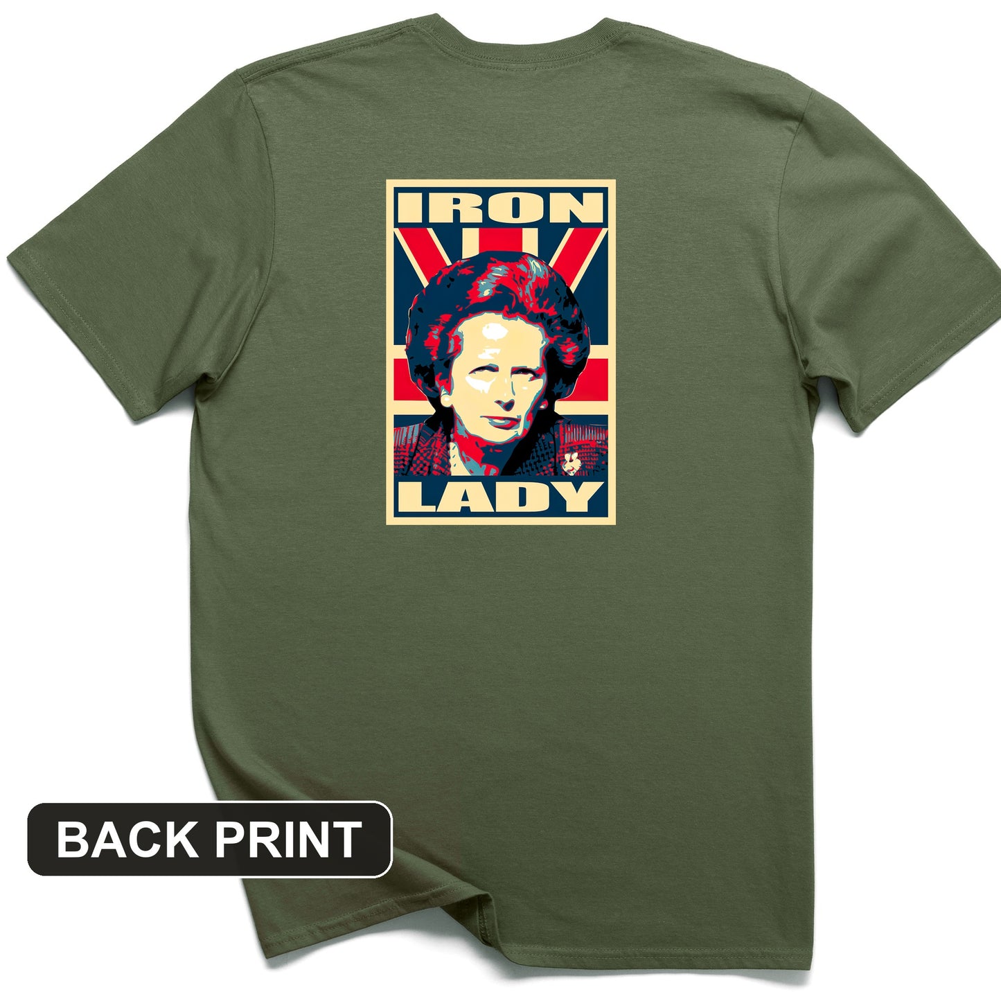 Margaret Thatcher Back Print T-Shirt