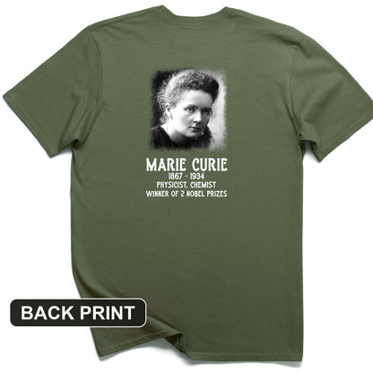 Marie Curie Back Print T-Shirt
