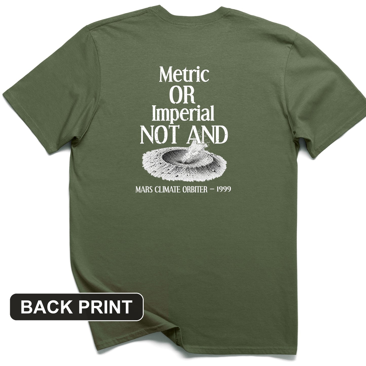 Mars Lander Back Print T-Shirt