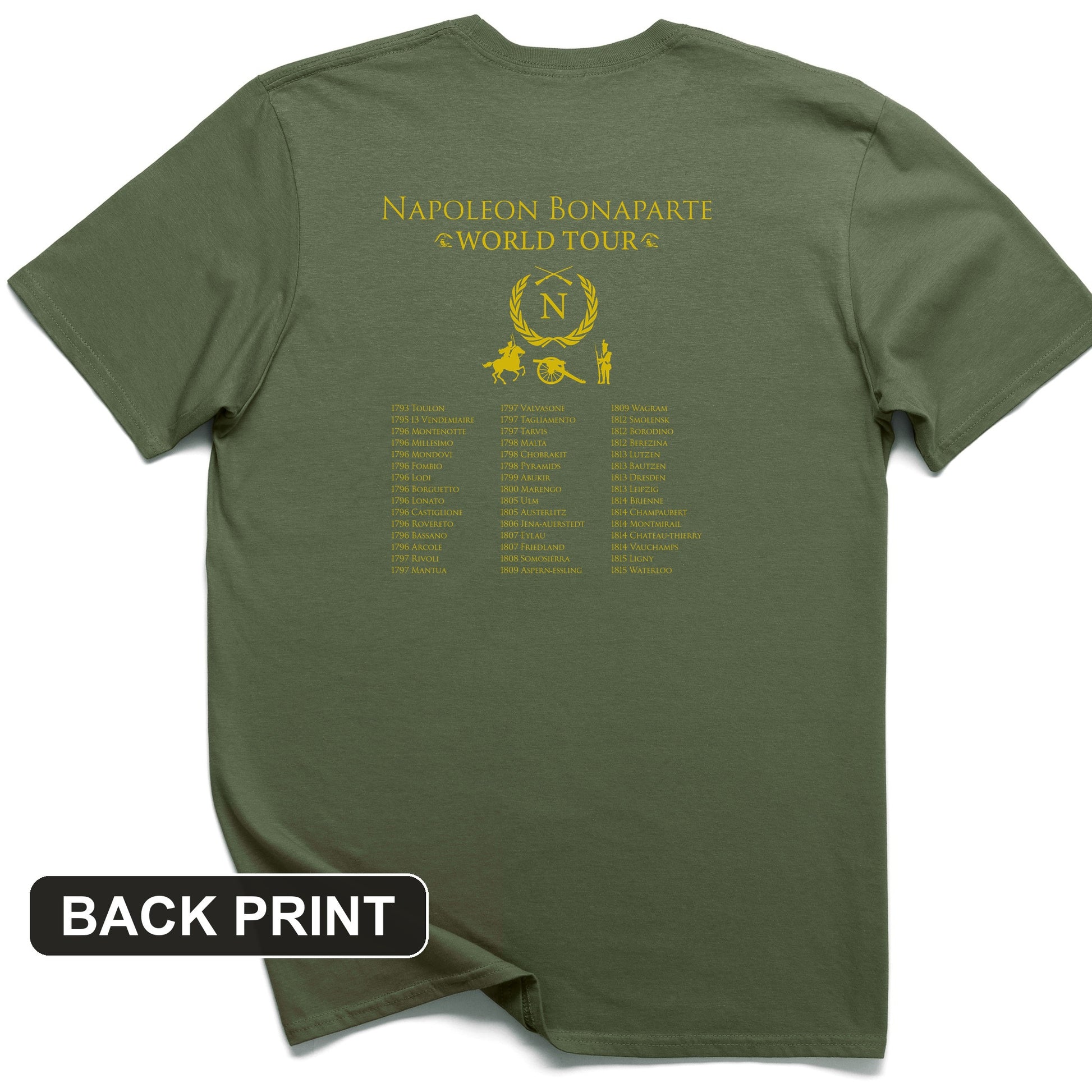 Napoleon World Tour Back Print T-Shirt