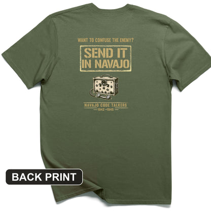 Navajo Code Talkers Back Print T-Shirt