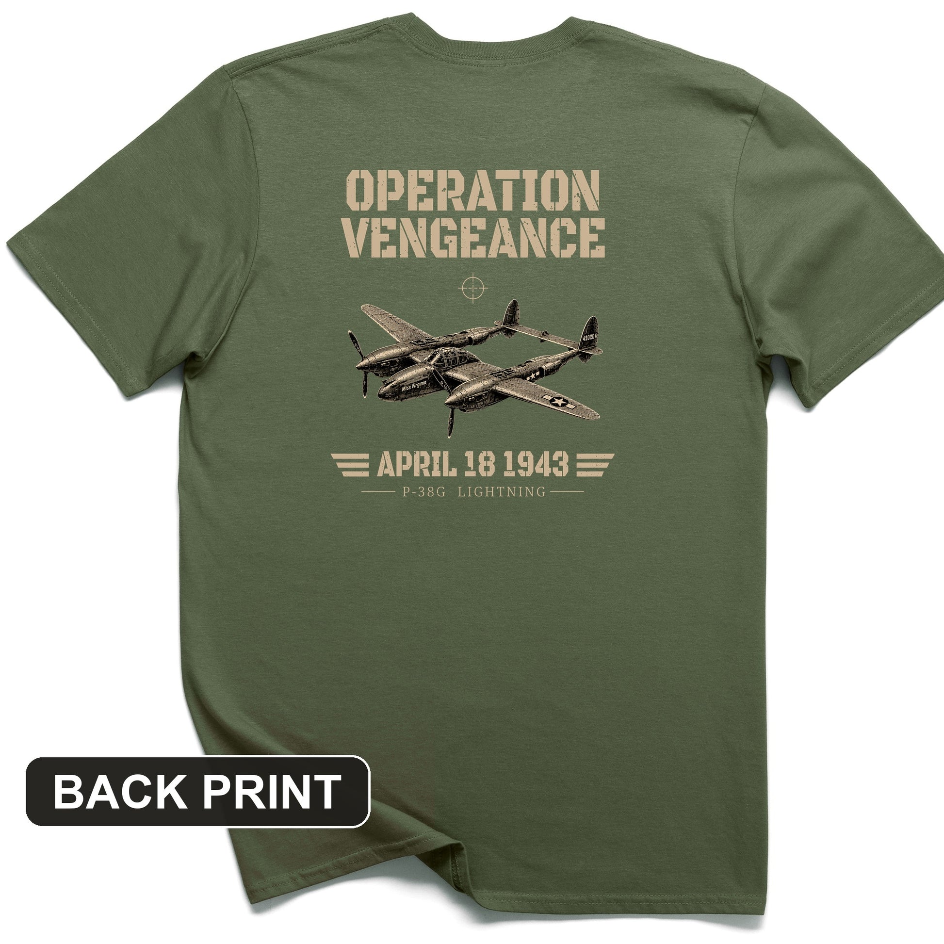 Operation Vengeance Back Print T-Shirt