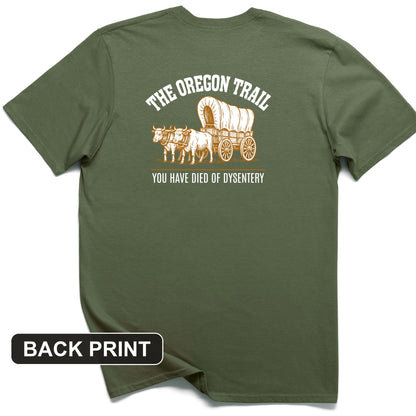 Oregon Trail Dysentery Back Print T-Shirt