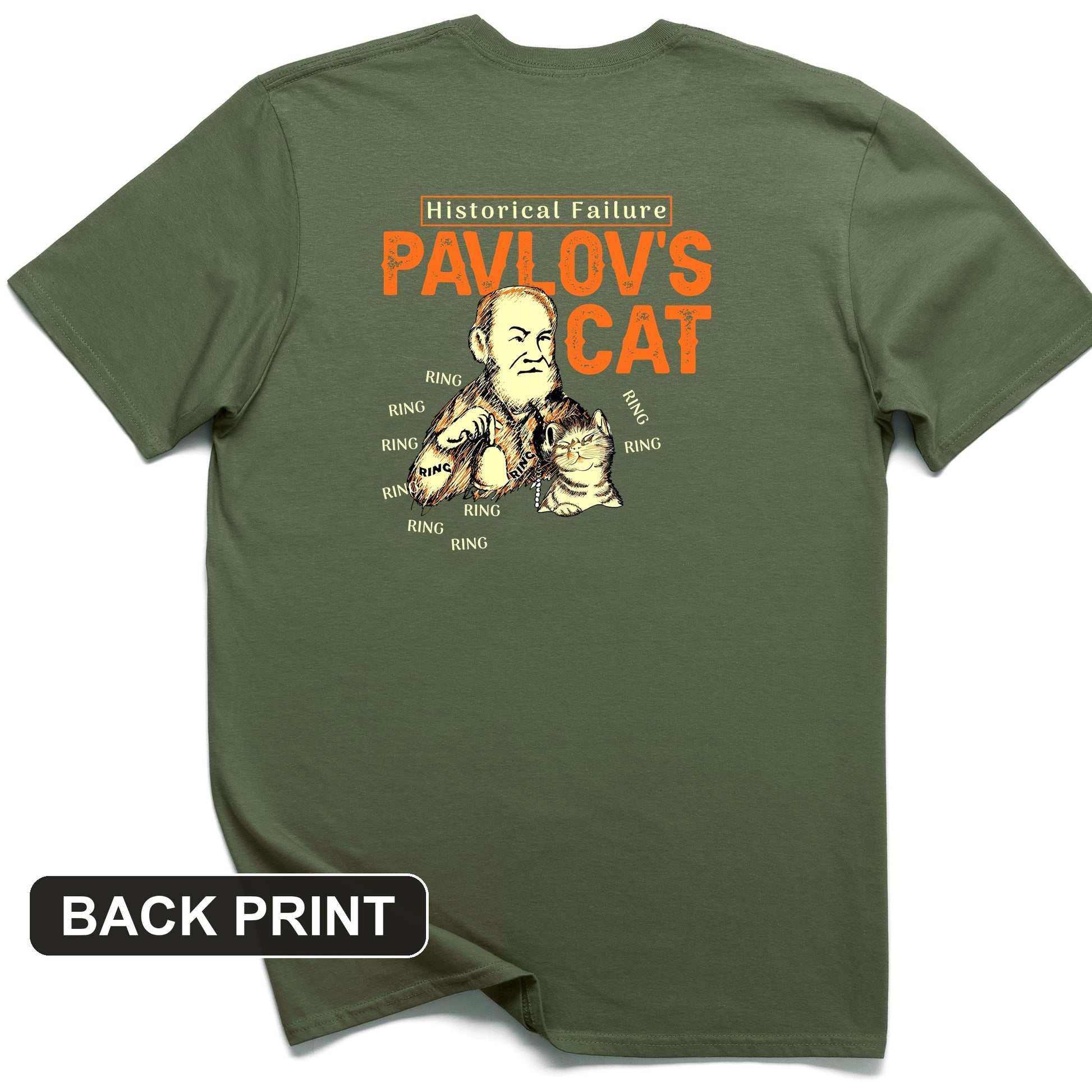 Pavlov's Cat Failure Back Print T-Shirt