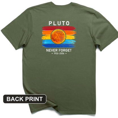 Pluto Never Forget Back Print T-Shirt