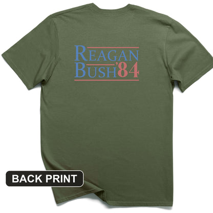 Reagan Bush Back Print T-Shirt