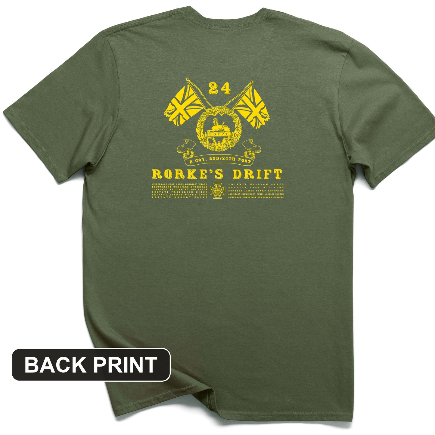 Rorke's Drift Back Print T-Shirt