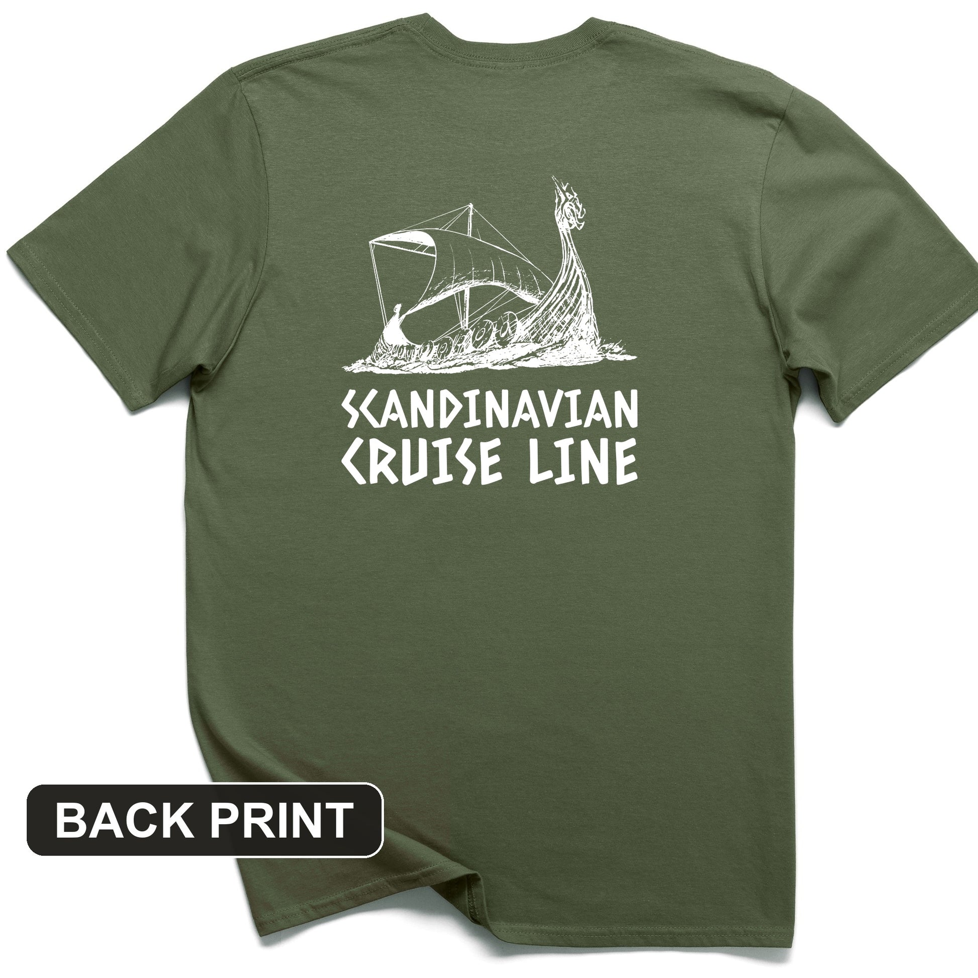 Scandinavian Cruise Line Back Print T-Shirt