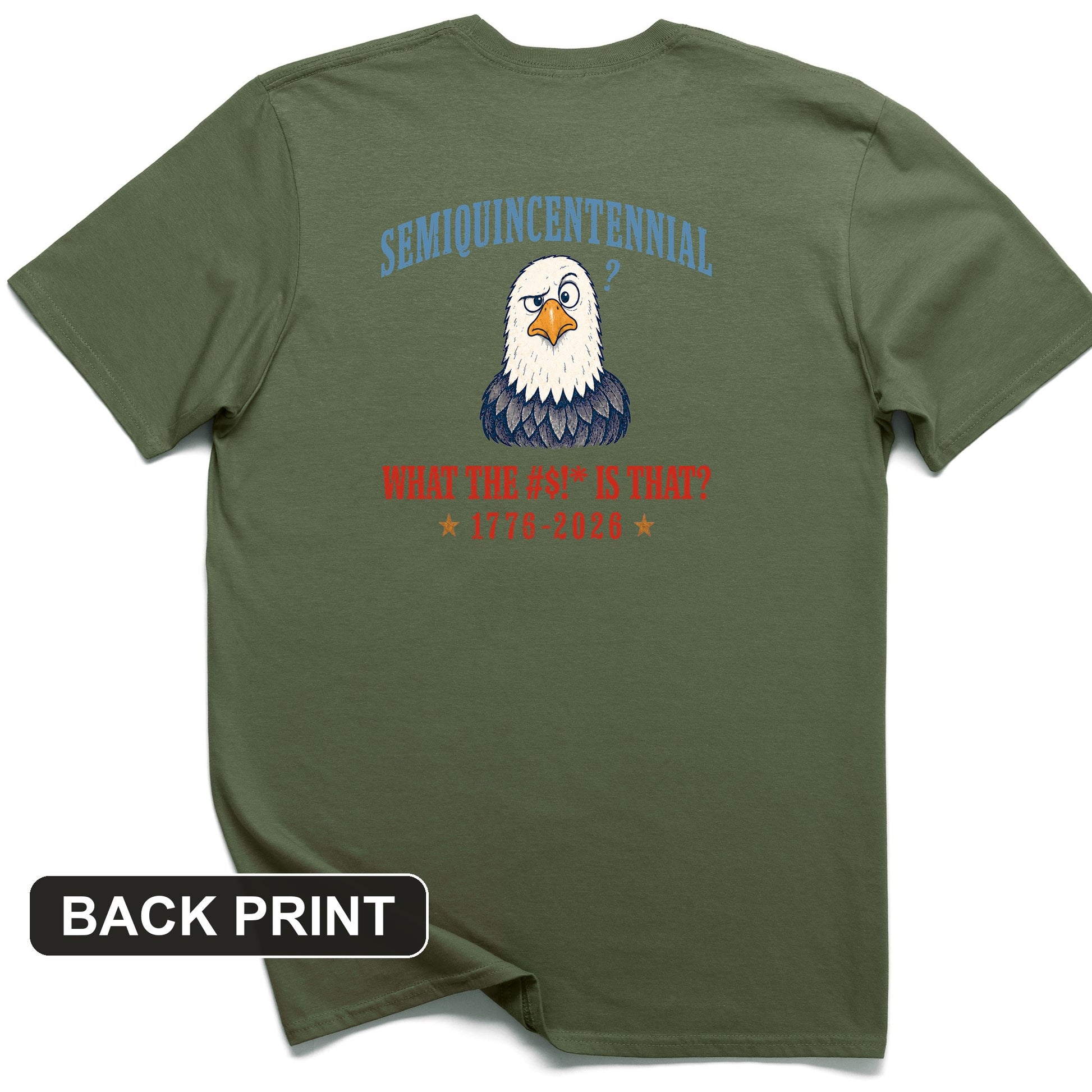 Semiquincentennial Eagle Back Print T-Shirt