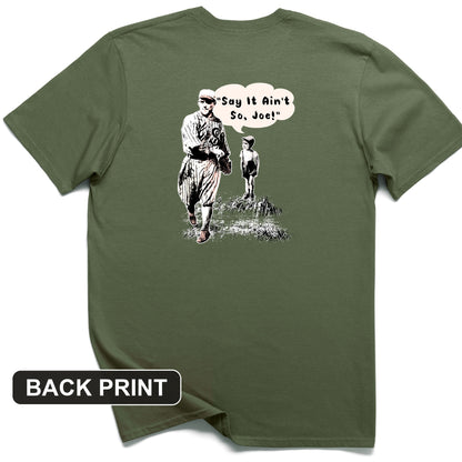 Shoeless Joe Jackson Back Print T-Shirt