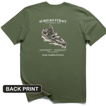 Surigao Straits Back Print T-Shirt
