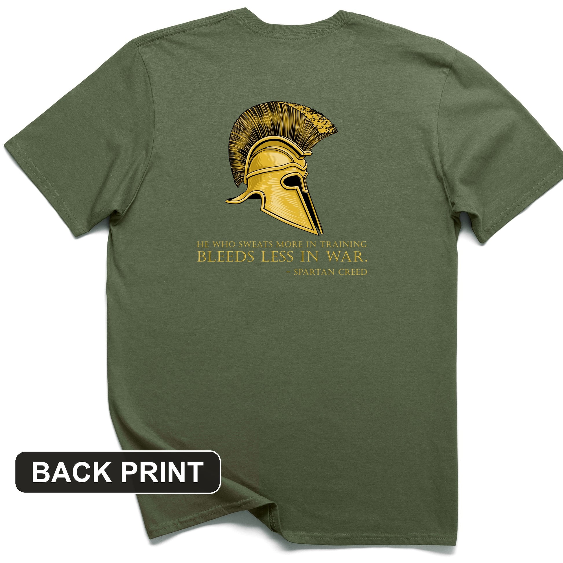 Sweat More Bleed Less Back Print T-Shirt