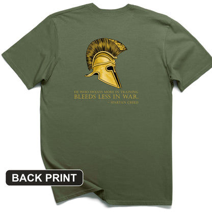 Sweat More Bleed Less Back Print T-Shirt
