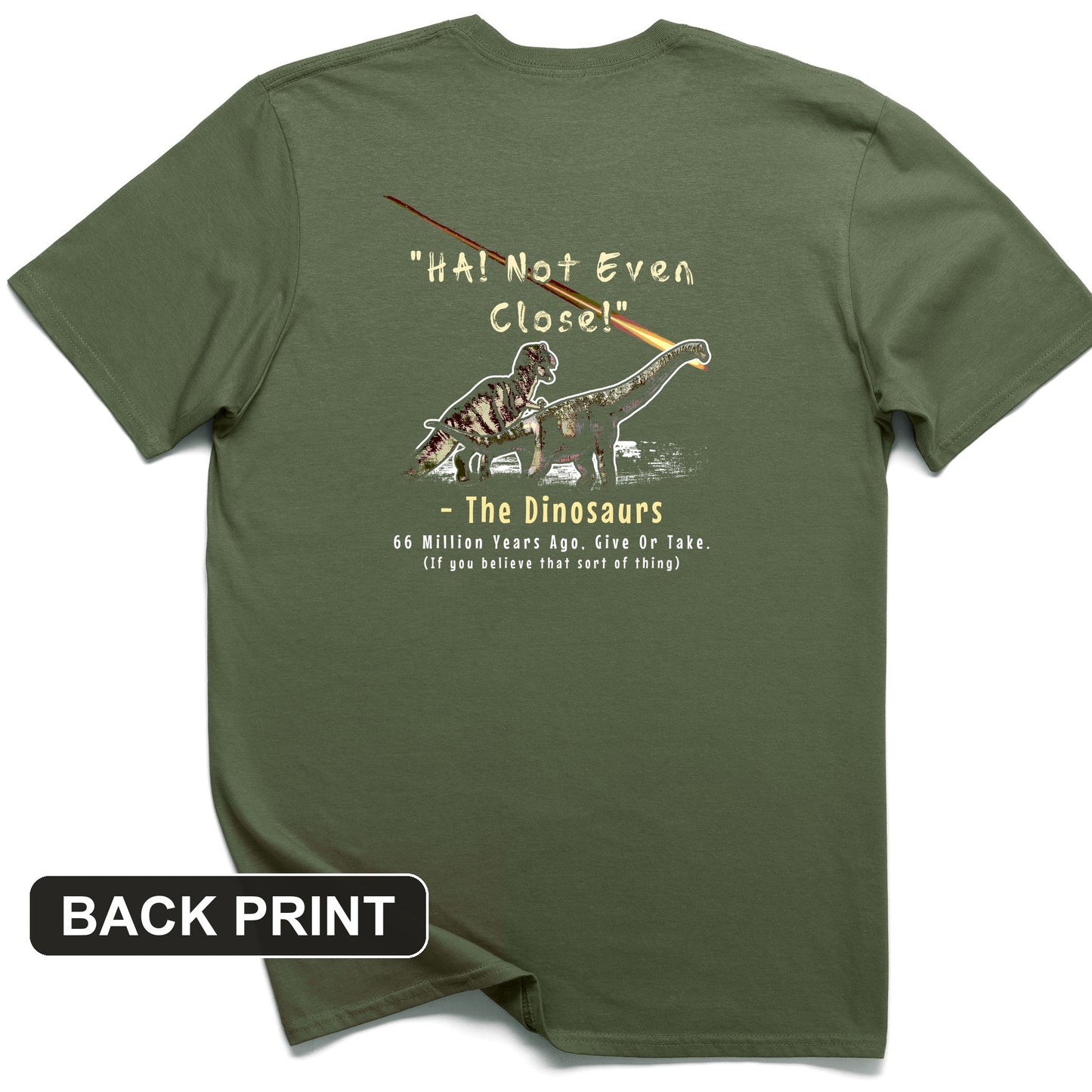 The Dinosaurs Back Print T-Shirt