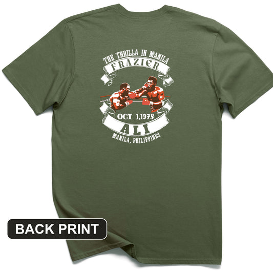 Thrilla In Manila Back Print T-Shirt