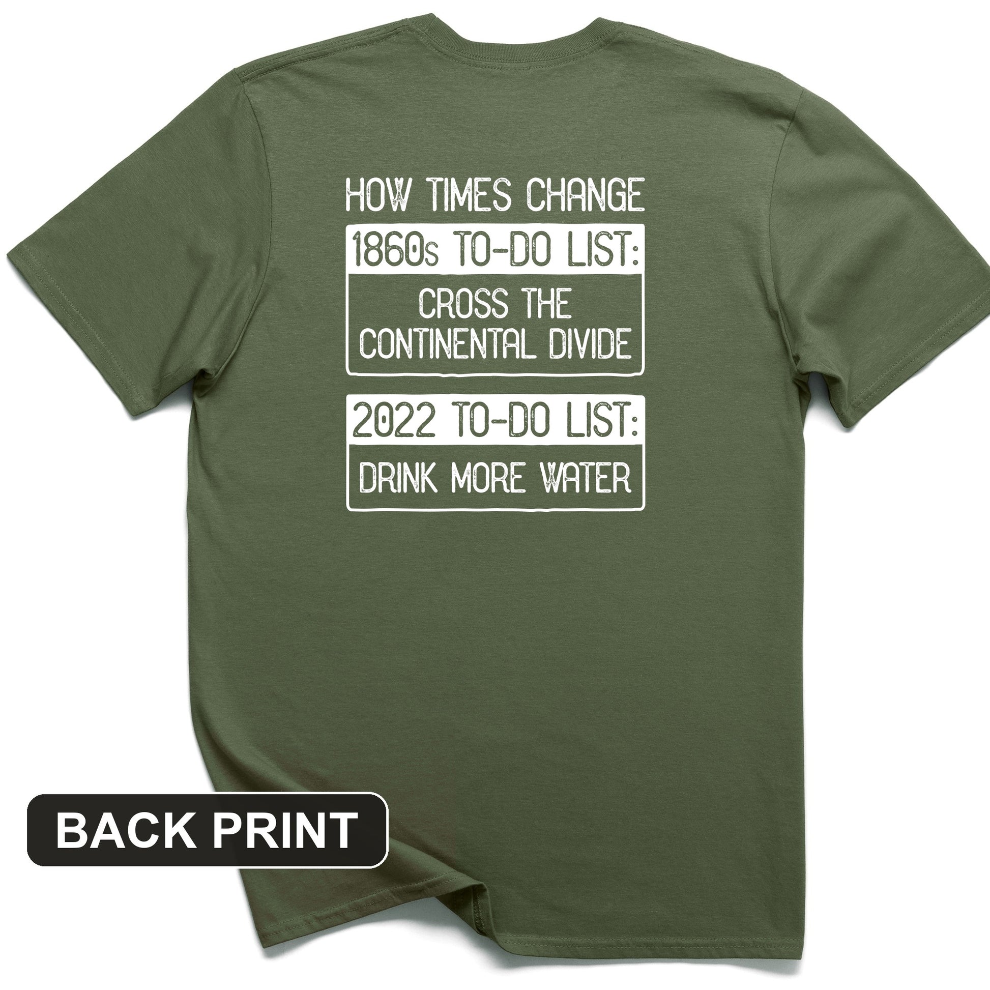 To-Do List Back Print T-Shirt
