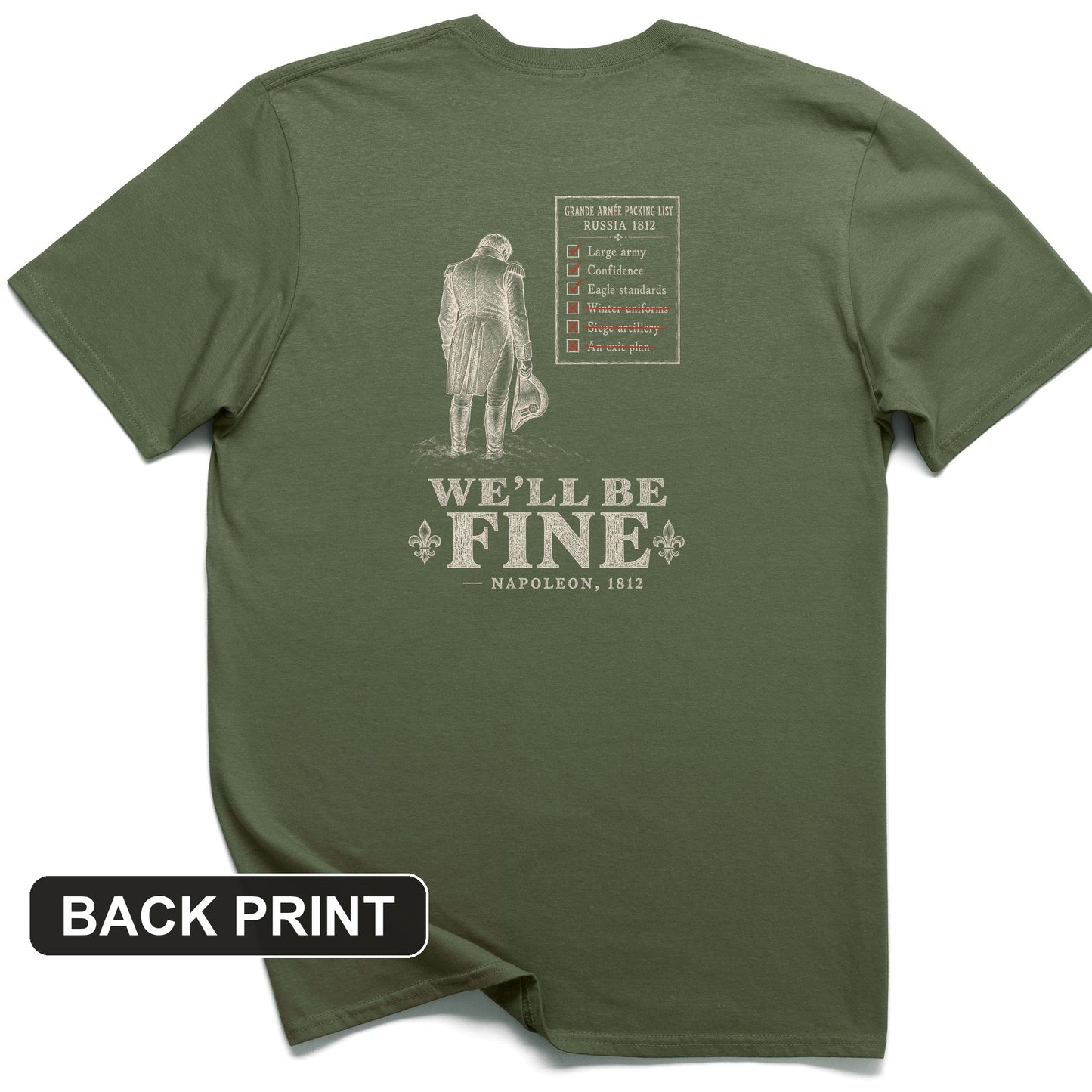 We'll Be Fine Back Print T-Shirt
