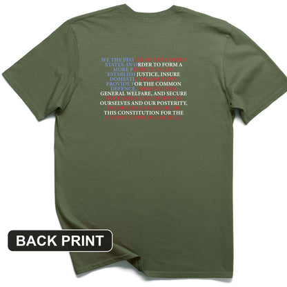 We The People Flag Back Print T-Shirt