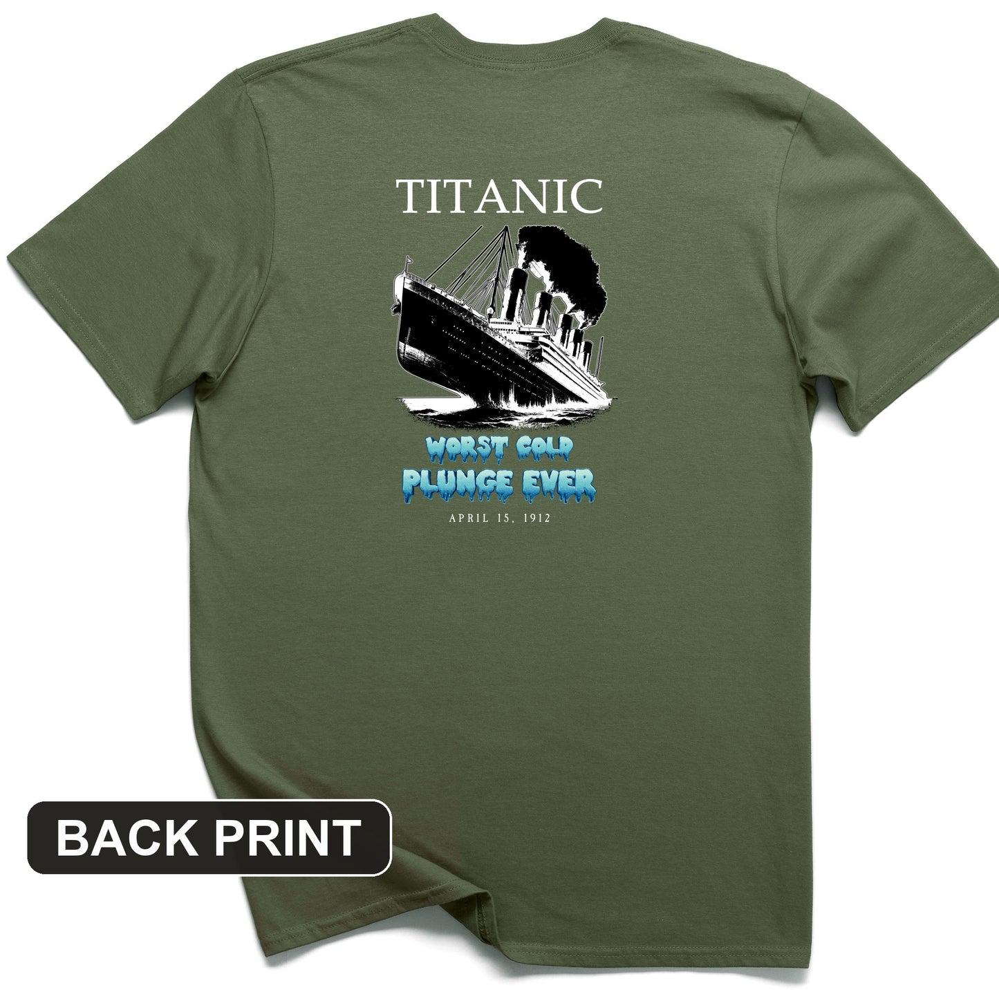 Worst Cold Plunge Ever Back Print T-Shirt