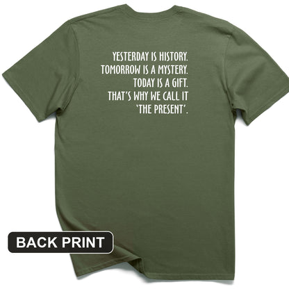 Yesterday Is History Back Print T-Shirt