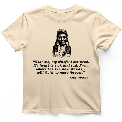 Chief Joseph Fight No More T-Shirt