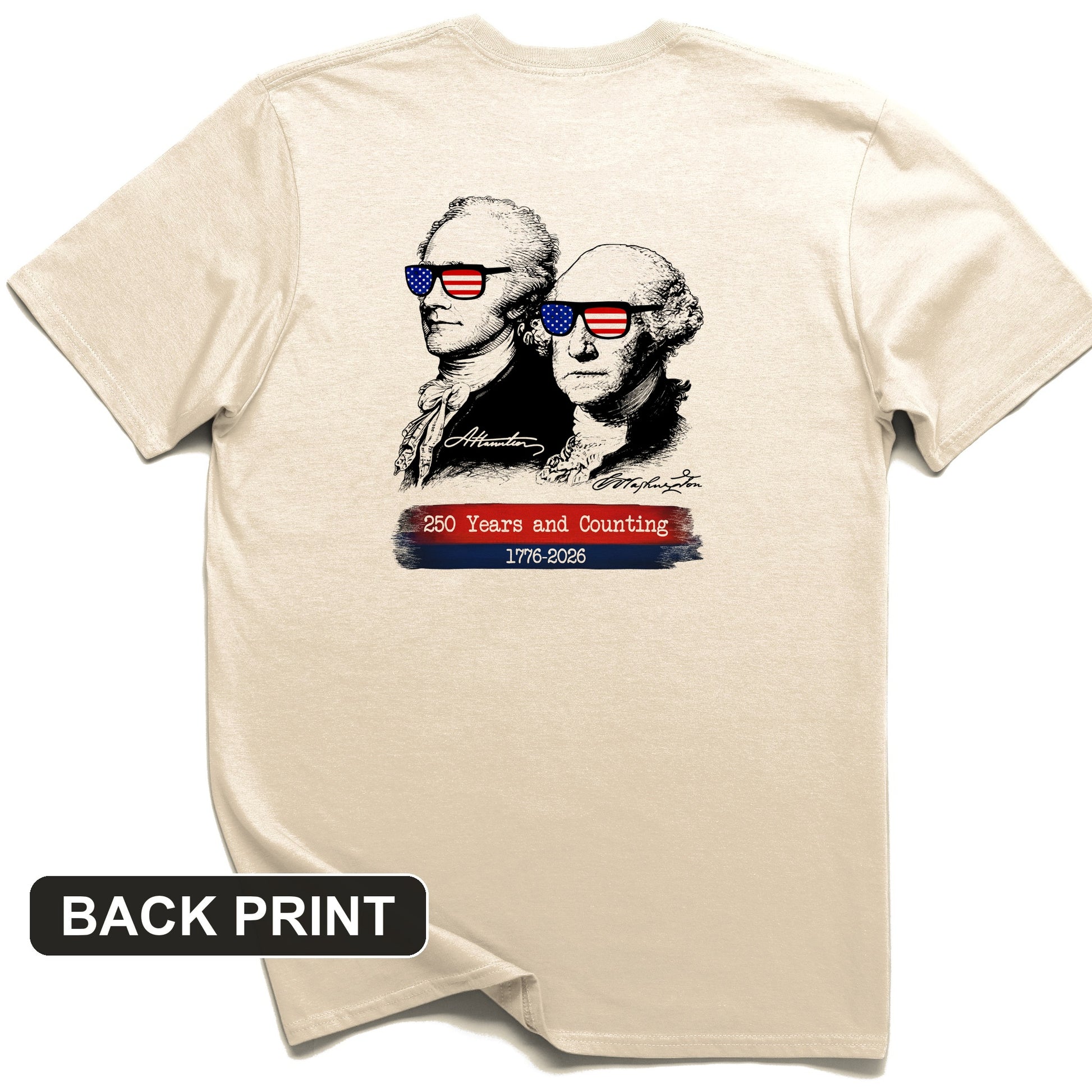 250 Years and Counting Back Print T-Shirt