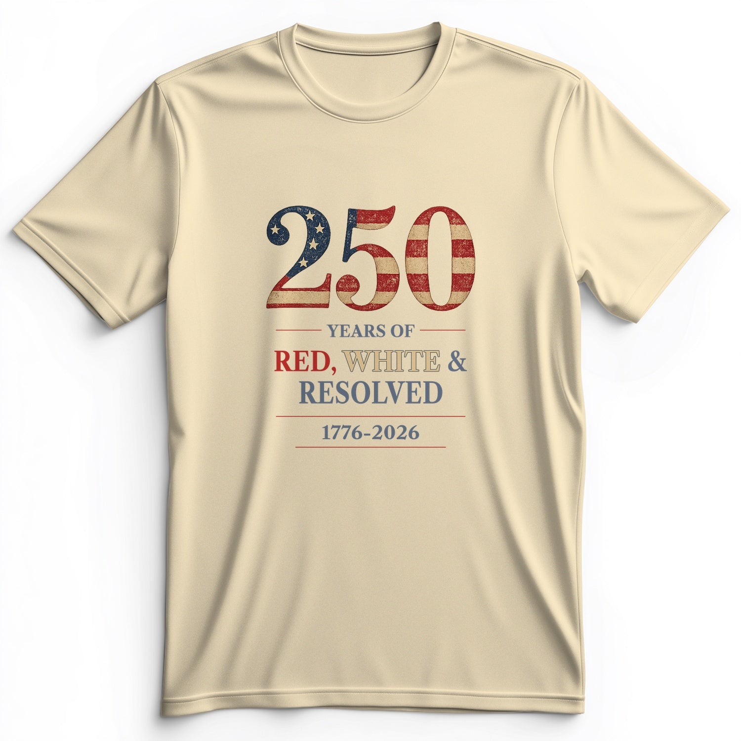 250 Red White and Resolved Premium Tee