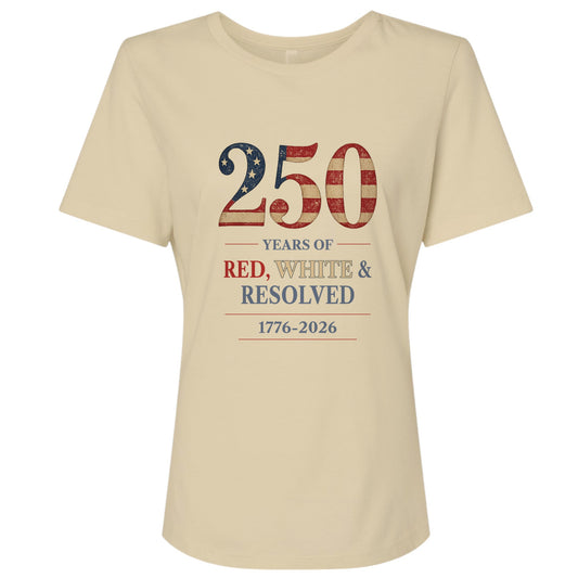 250 Red White and Resolved Women's T-Shirt