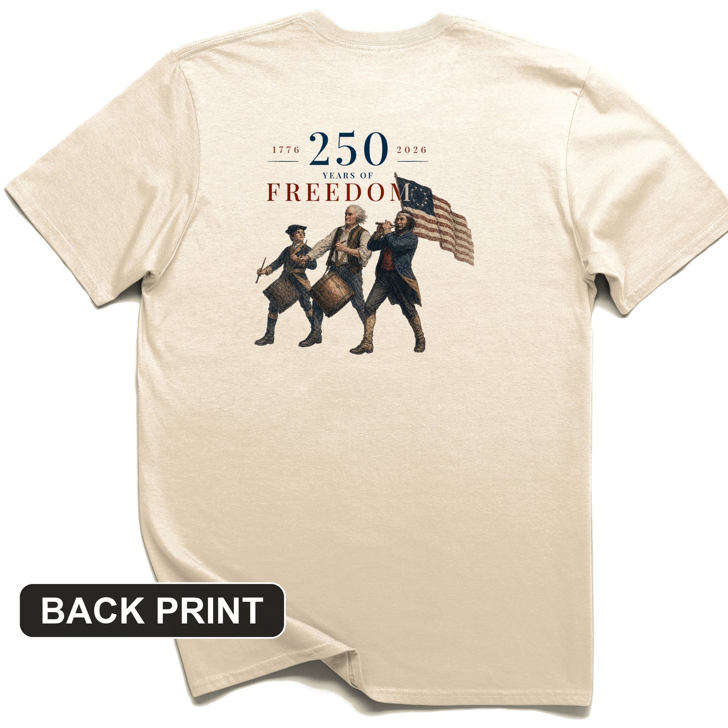 250th Drummers Back Print T-Shirt
