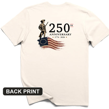 250th Anniversary Soldier Back Print T-Shirt