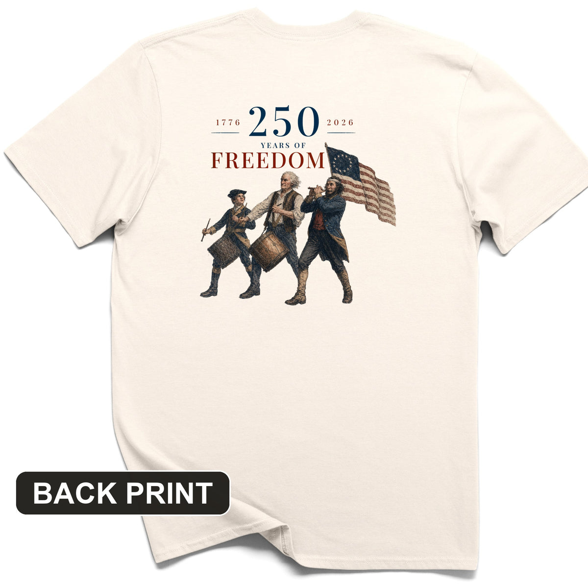 250th Drummers Back Print T-Shirt