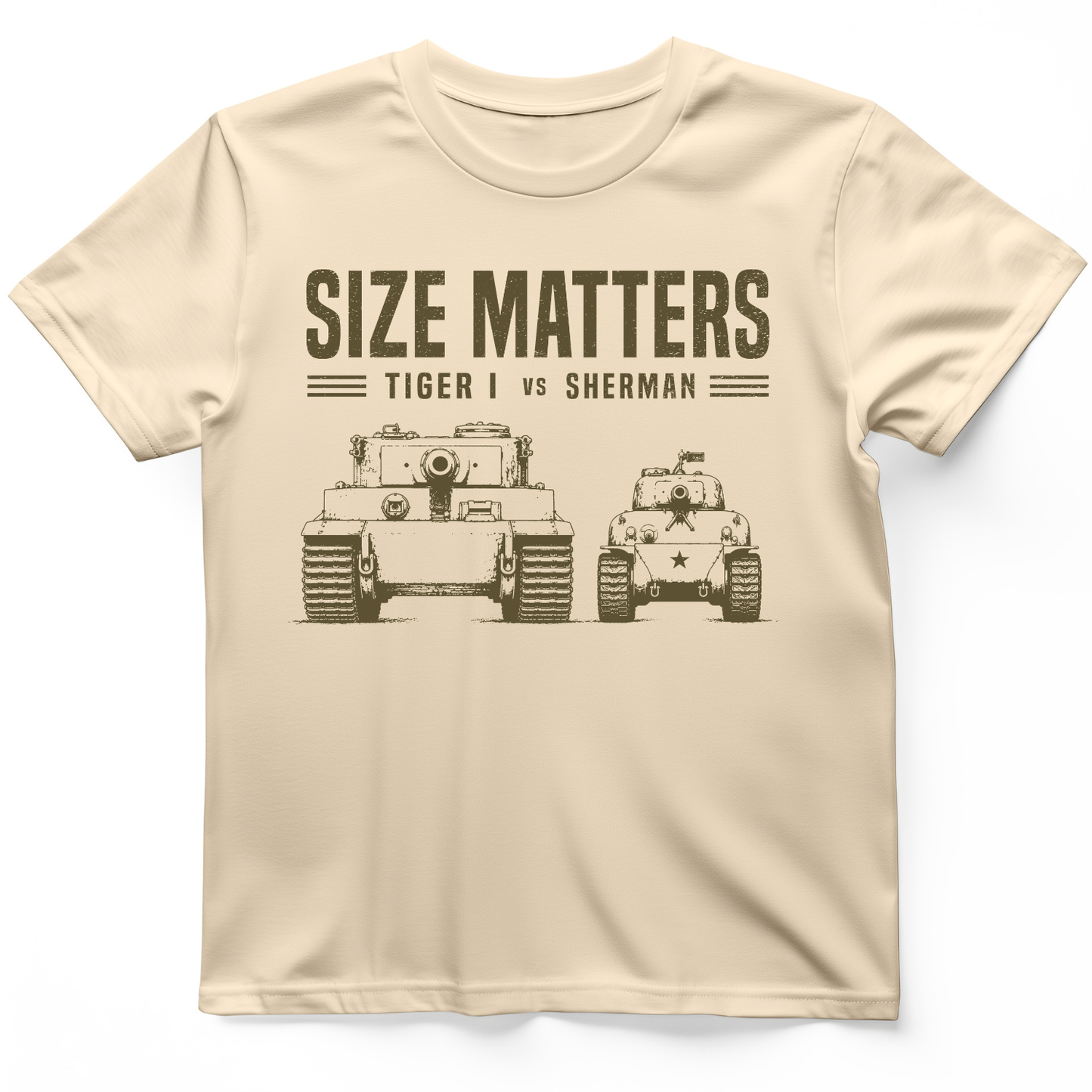 Tiger vs Sherman T-Shirt Natural / S