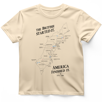 Revolutionary War Map T-Shirt