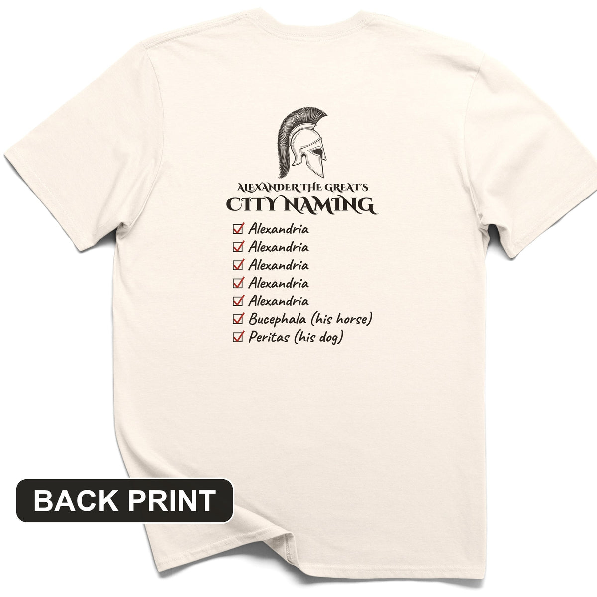 Alexander City Naming Back Print T-Shirt