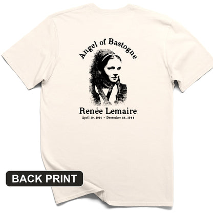 Angel of Bastogne Back Print T-Shirt