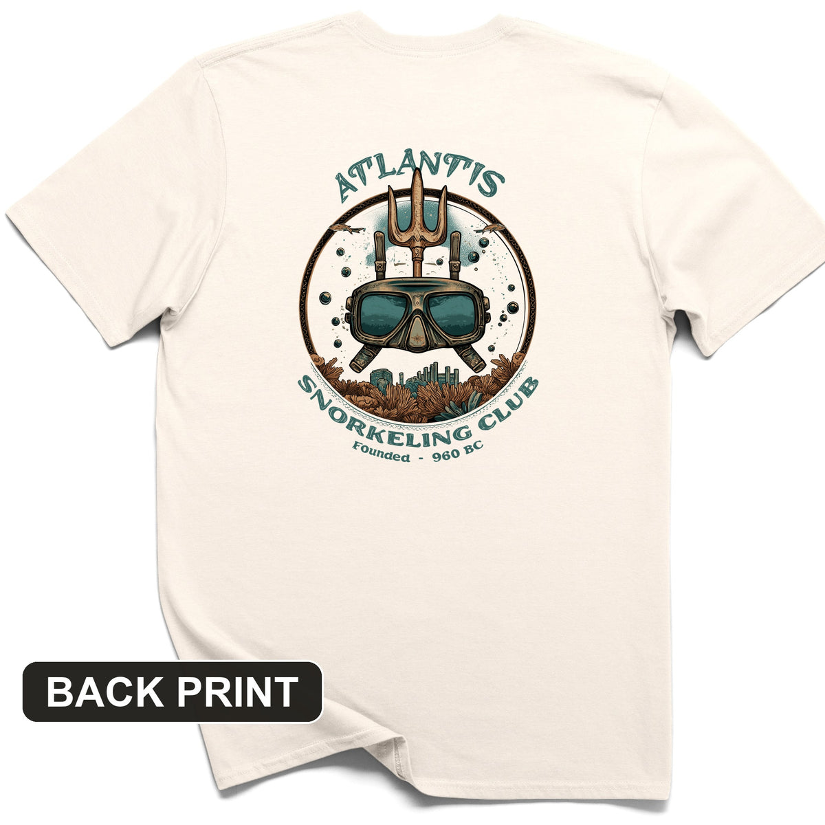 Atlantis Back Print T-Shirt