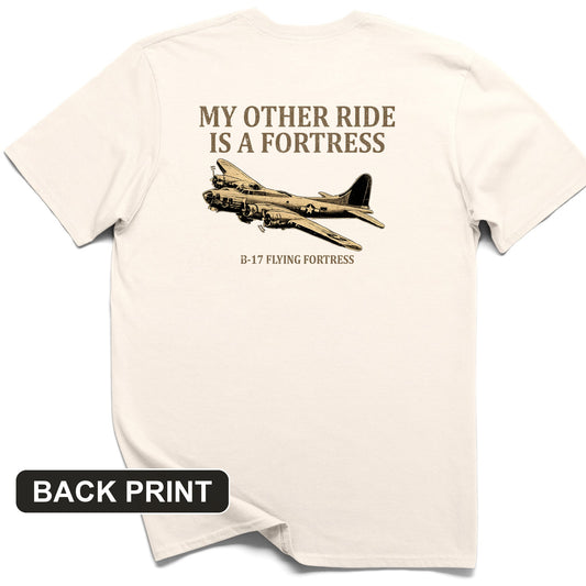 B-17 Back Print T-Shirt
