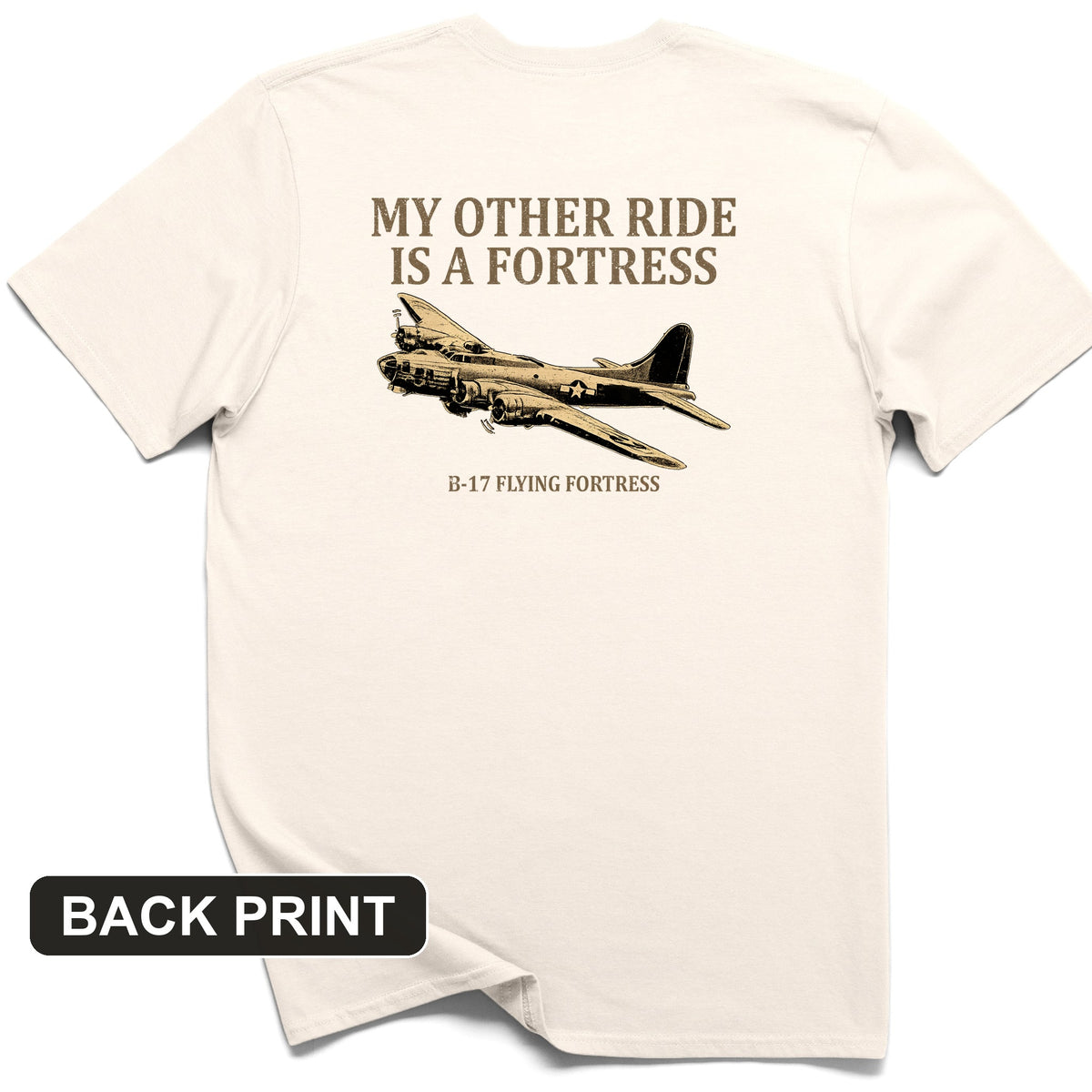B-17 Back Print T-Shirt