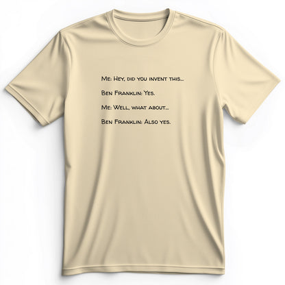 Ben Franklin Inventor Premium Tee
