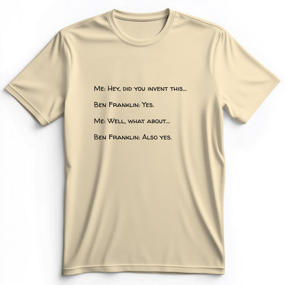 Ben Franklin Inventor Premium Tee