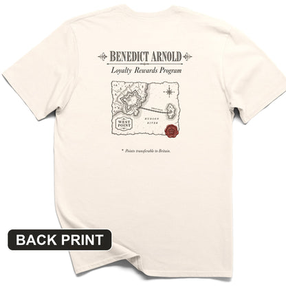 Benedict Arnold Loyalty Rewards Program Back Print T-Shirt