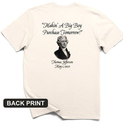 Big Boy Purchase Back Print T-Shirt