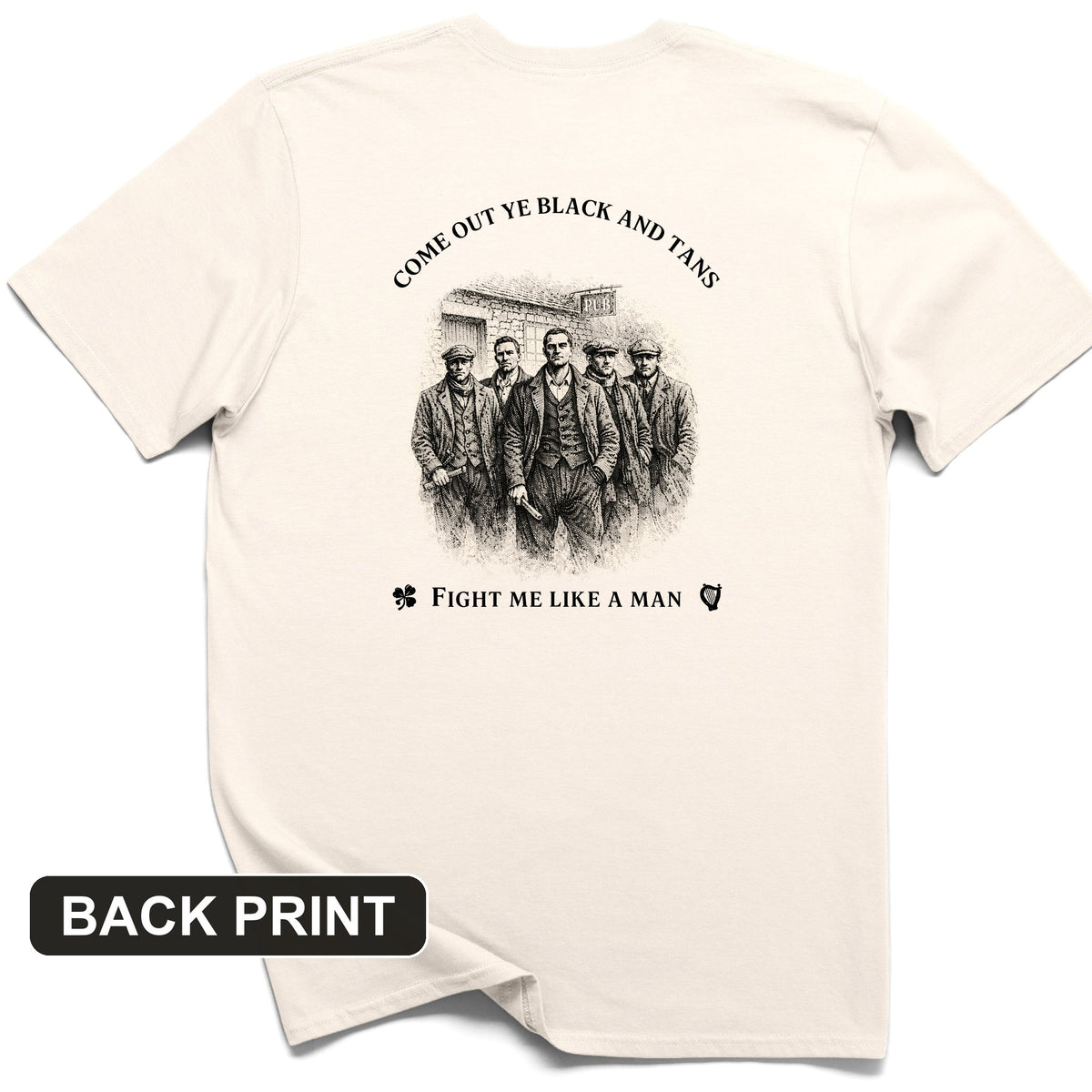 Black and Tans Back Print T-Shirt