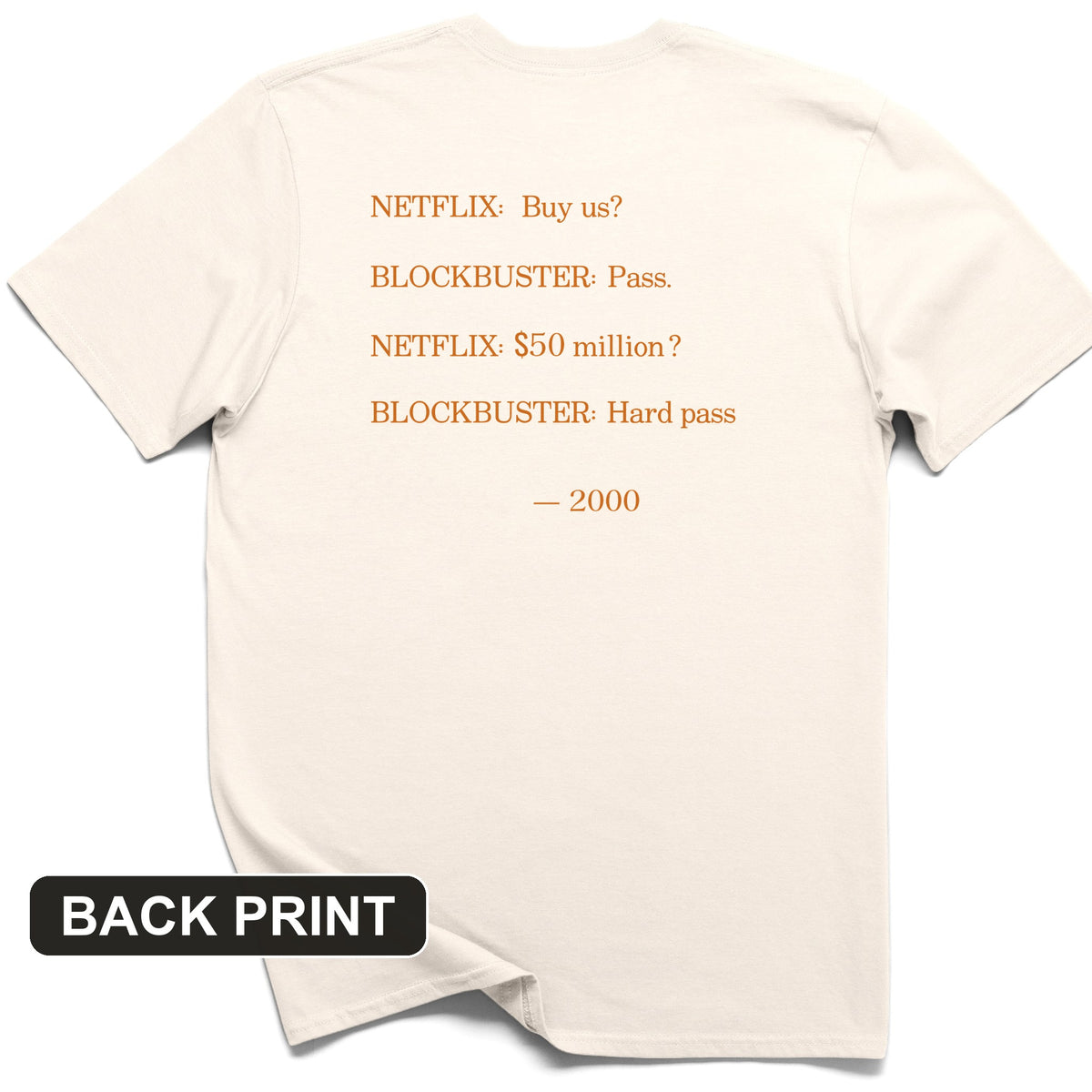 Blockbuster Back Print T-Shirt