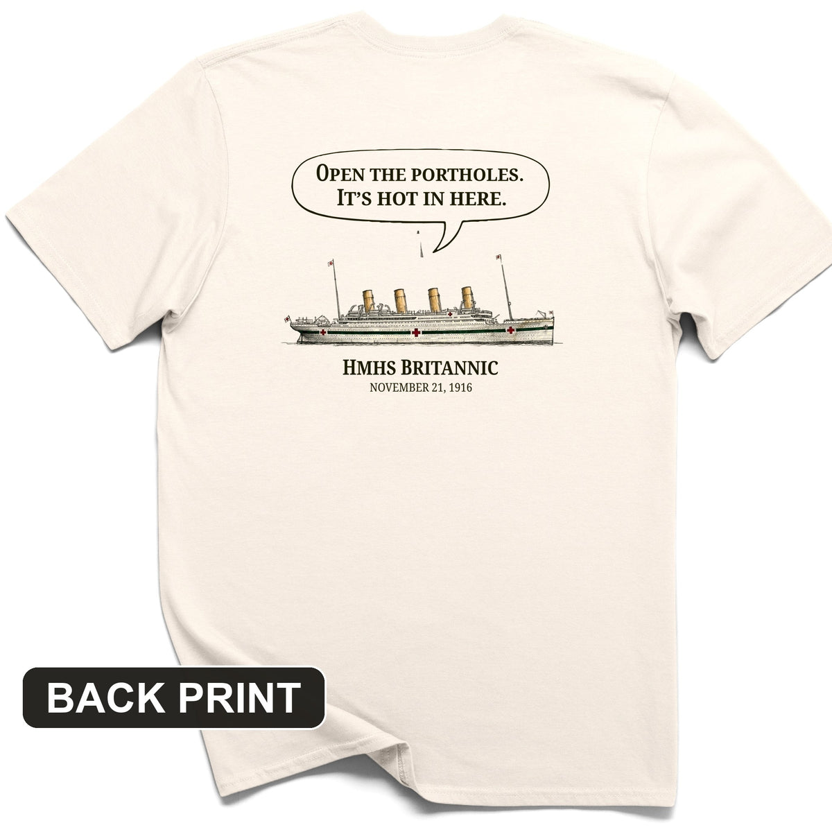 Britannic Back Print T-Shirt