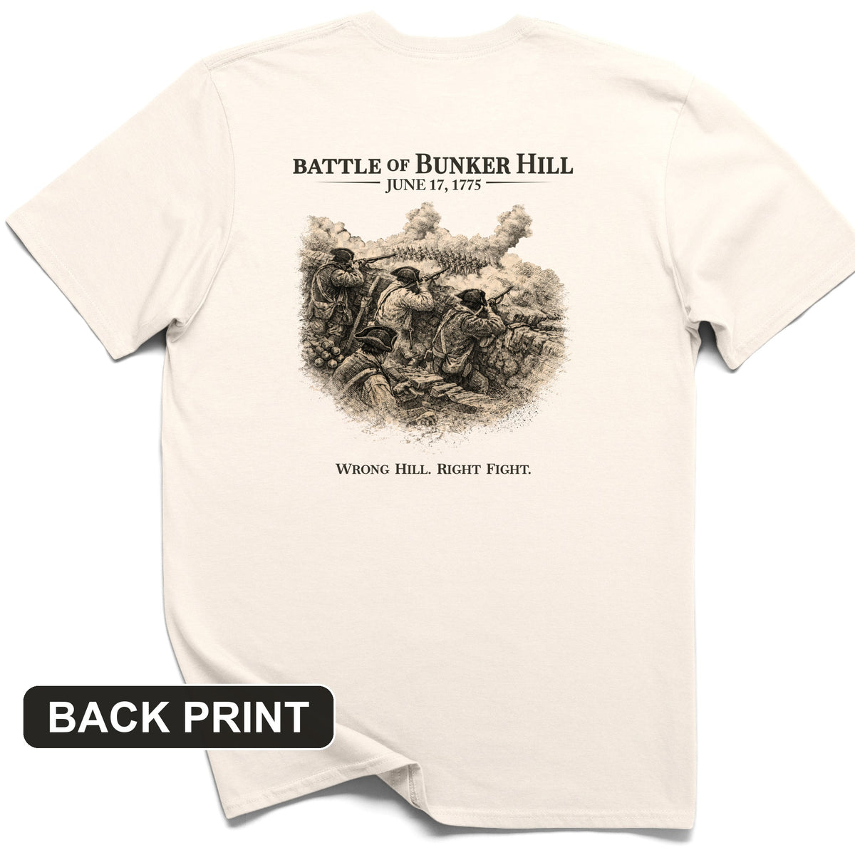 Bunker Hill Back Print T-Shirt
