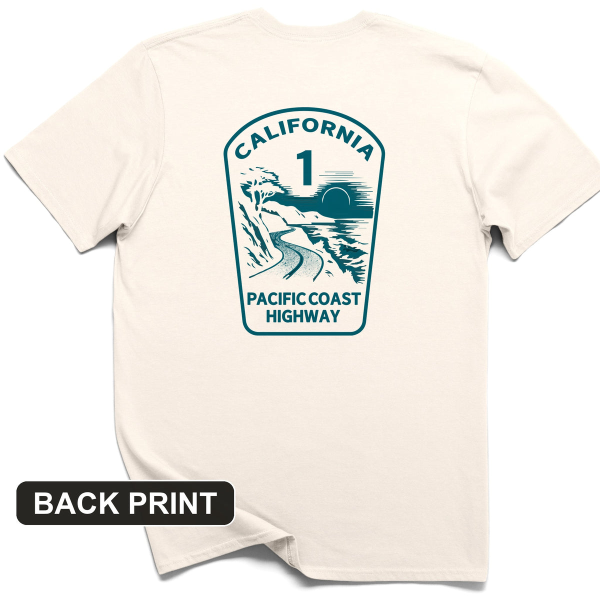 California Back Print T-Shirt